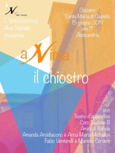 “Anima il Chiostro”: musica e teatro con il gruppo Ave Nahele