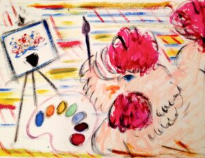 Anna Gozzo in mostra a Spazio Arte con “Petali e pennelli”