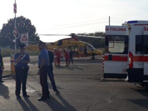 Cade a cento metri dal traguardo, è grave