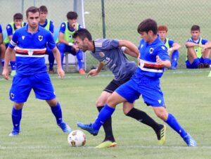 Corazza, il primo gol. Poker alla Sampdoria