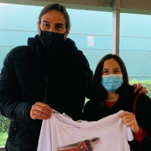 Gregucci e la maglietta per Mike