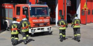 Soccorsi in atto per una persona folgorata