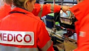 Investimento  in piazzale Curiel, soccorsi in atto