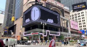 L’Nft di Lele Gastini a Times Square, a New York