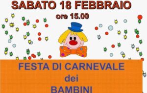 Sabato all’ex asilo c’è la festa di Carnevale per i bambini