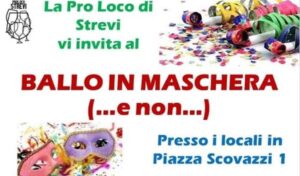 Sabato 18 ballo in maschera (e non…) con la Pro Loco di Strevi