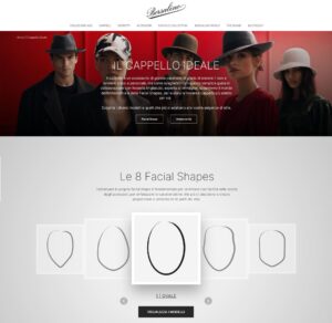 Borsalino, piattaforma virtuale per scegliere il cappello adatto