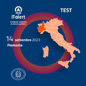 It-alert: giovedì il messaggio sui cellulari dei piemontesi