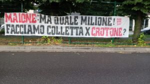 Striscioni su Maione e Di Masi. Oggi la proprietà dell’Alessandria dal sindaco