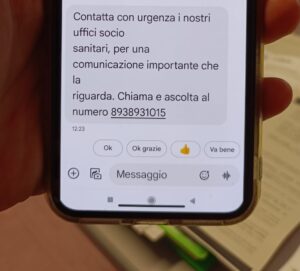 Alessandria, l’Ospedale: “Attenti agli sms truffa fatti a nostro nome”