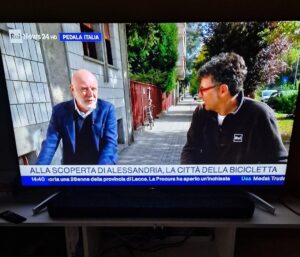 Alessandria e AcdB su RaiNews a ‘Pedala Italia’
