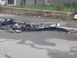 Alessandria: cassonetto in fiamme in via La Malfa