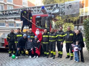 Befana, i pompieri di Alessandria all’Ospedaletto