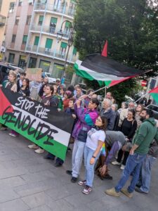 Alessandria, presidio in piazza per la Palestina